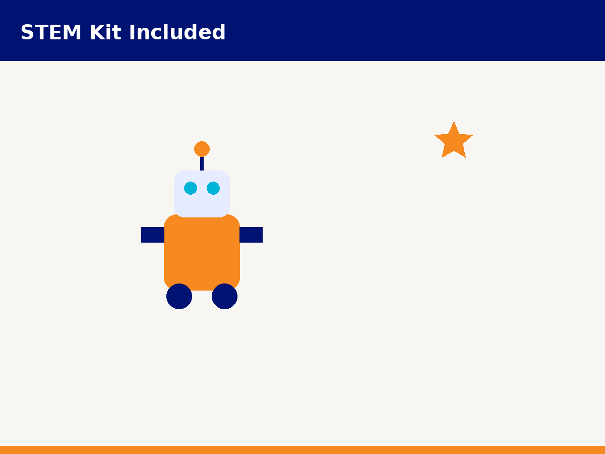 STEM kit included with robotics courses