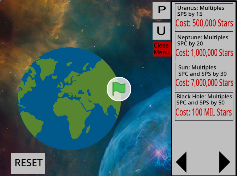 Solar System Clicker, a Scratch game by Raymond Jin