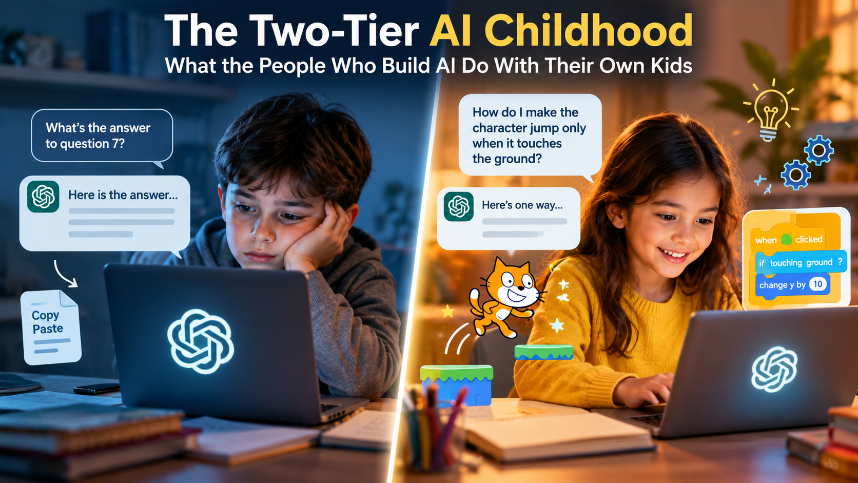 The Two-Tier AI Childhood: What the People Who Build AI Do With Their Own Kids